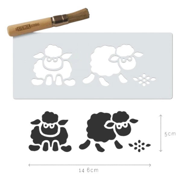 Sheep Mini Craft Stencil