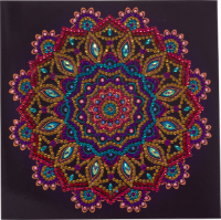 Purple Mandala - Crystal Art Card Kit 18 x 18cm