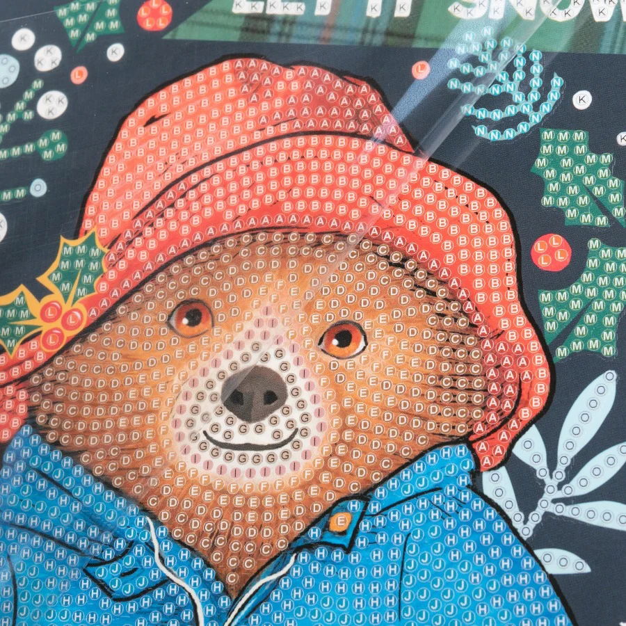 CCK-PDB203-05 Let It Snow - Paddington Bear Crystal Art Kit template