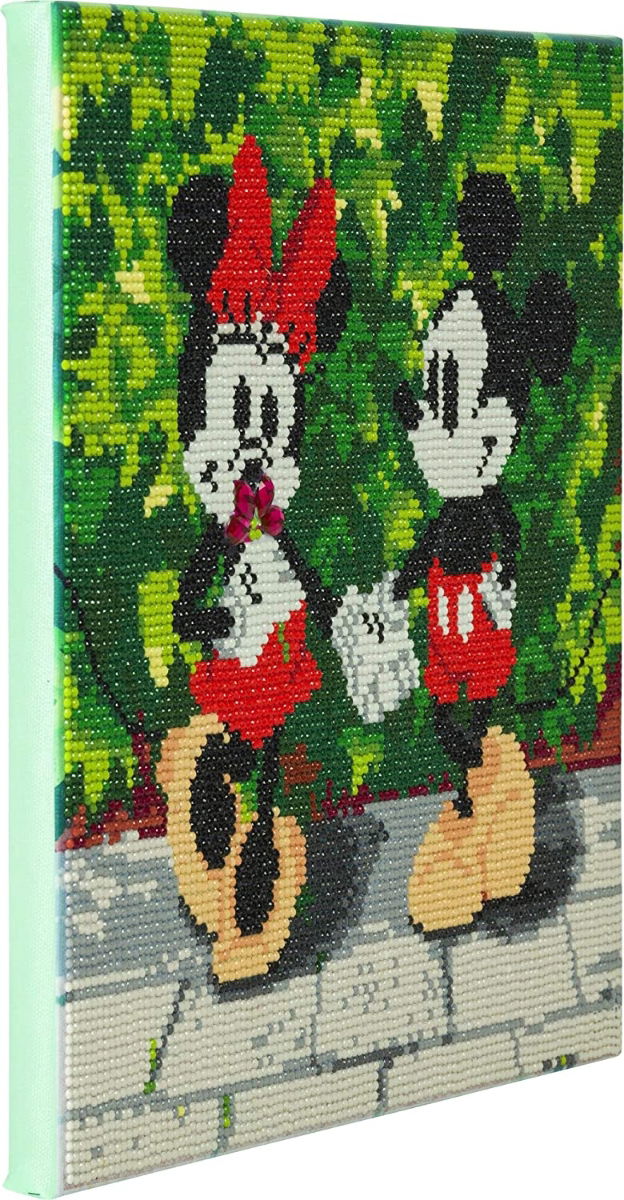 Minnie and Mickey - Crystal Art Canvas Kit 30cm