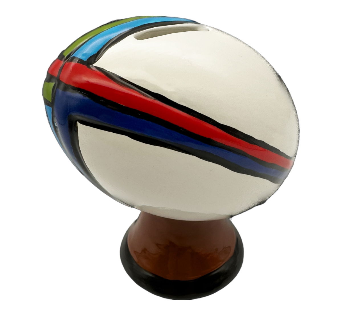 Rugby Ball Bank - 13cm h x 17cm w