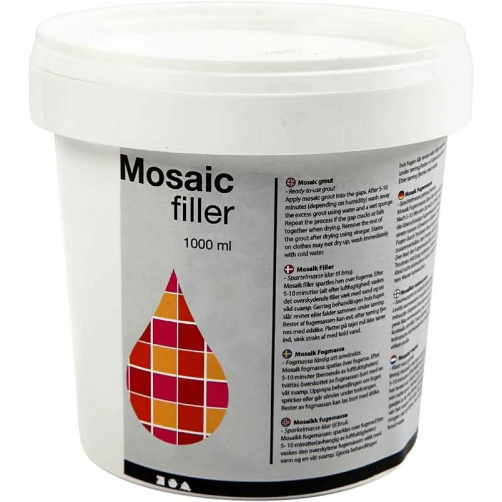 Mosaic Tile Grout - white 1000ml