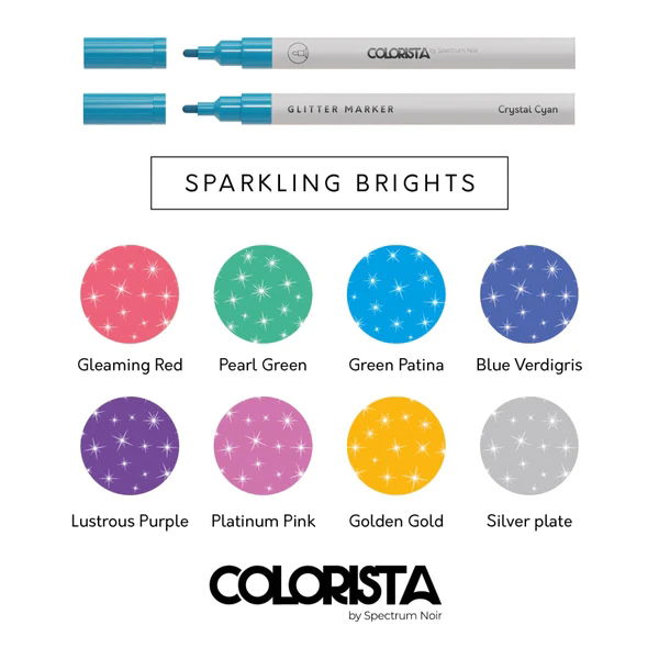 Sparkling Brights - Glitter Marker (8 pc)